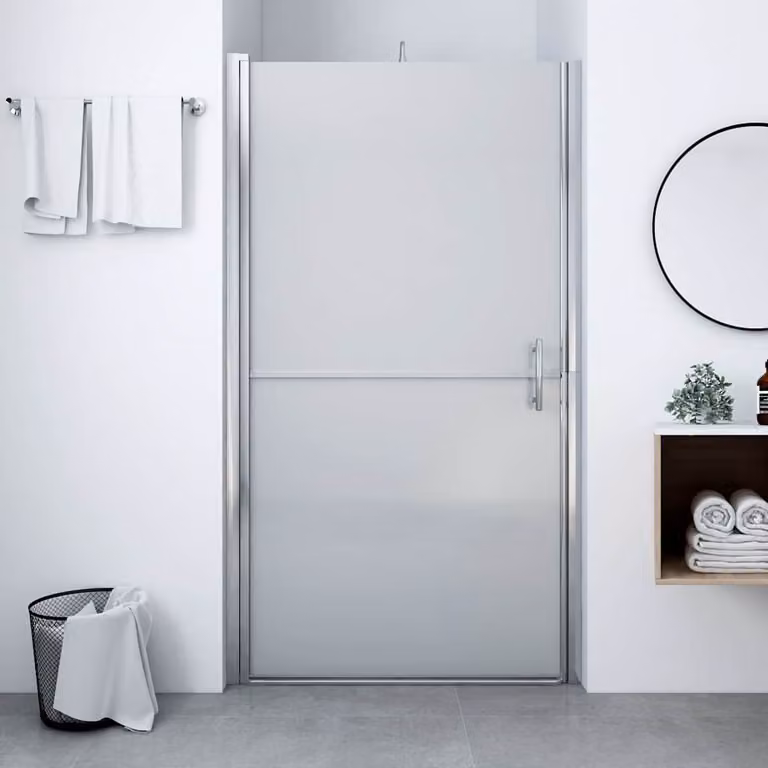 Porta per doccia in vetro temperato smerigliato vidaXL L: 100 cm, H: 178 cm