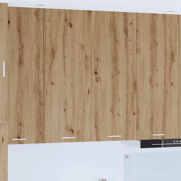Armadio pensile da cucina moderno vidaXL in legno rovere marrone L: 80 cm, P: 31 cm, H: 100 cm