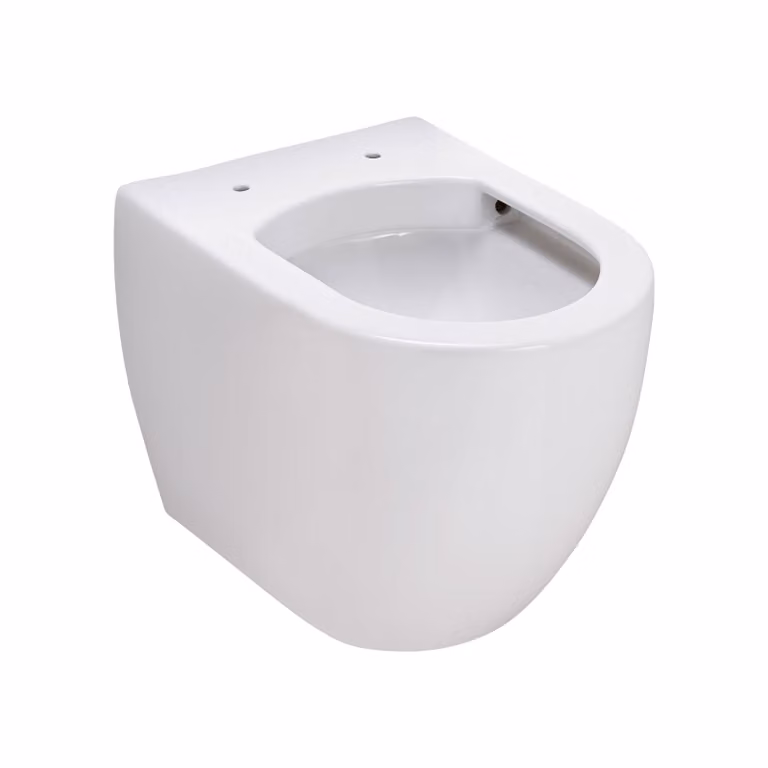 SCHÖNER WOHNEN collezione ANTUS vaso sospeso, bianco, vaso sospeso in Vetroceramica senza bordo, scarico orizzontale