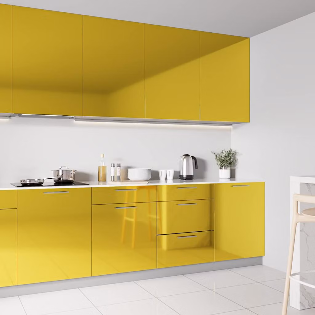 vidaXL Pellicola Autoadesiva per Mobili Oro Lucido in PVC 500 x 90 cm
