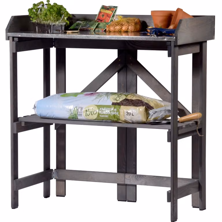 Tavolino da giardino pieghevole, in legno massello, dimensioni 85 x 44 x 89 cm, ideale per giardino e balcone