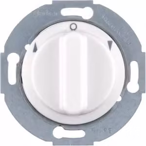Interruttore rotante Jal 1p Z pz. 1930/vetro, pw - Interruttore unipolare per tapparella bianco 381103