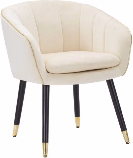 Poltrona Paris Crema/gold cm 62x58x78