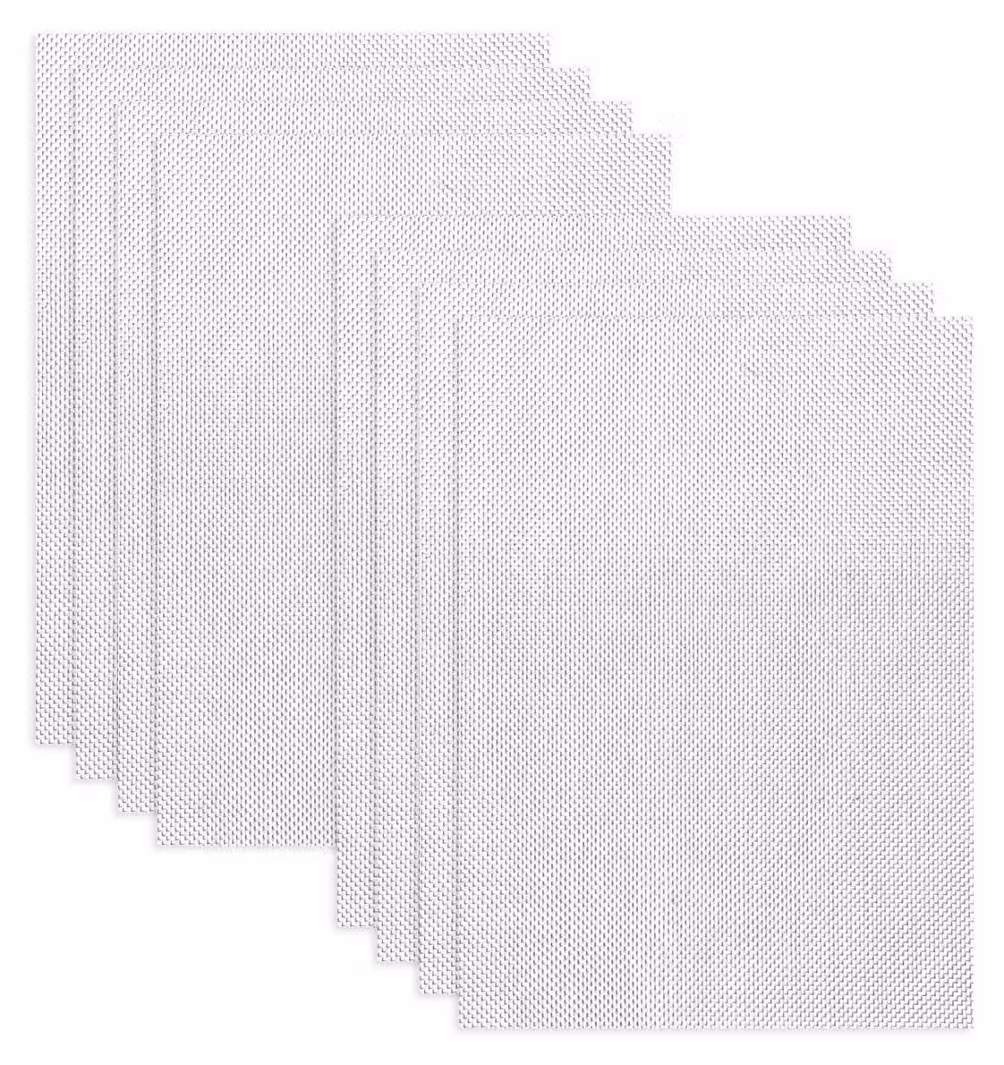 Set di 8 griglie in filo di acciaio inossidabile, a maglia fine, con una densità di 20 mesh, dimensioni 15x21 cm