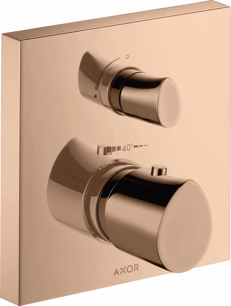 hansgrohe AXOR Starck Thermostat organique à encastrer, robinet d'arrêt et inverseur, 2 consommateurs, 12716300, 12716300