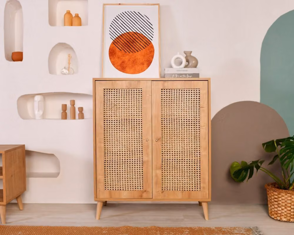 Skye Decor, credenza Hazeran, comò, mobile da soggiorno, rovere, legno, 40 x 110 x 90 cm