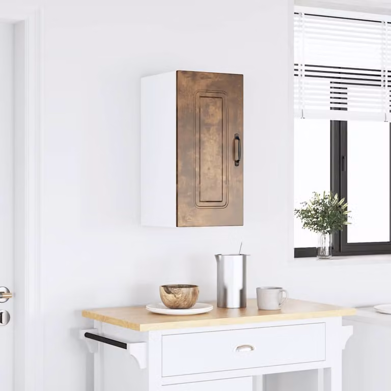 Pensile da cucina moderno vidaXL Kalmar Rovere Fumo in legno marrone L: 60 cm, H: 31 cm, P: 30 cm