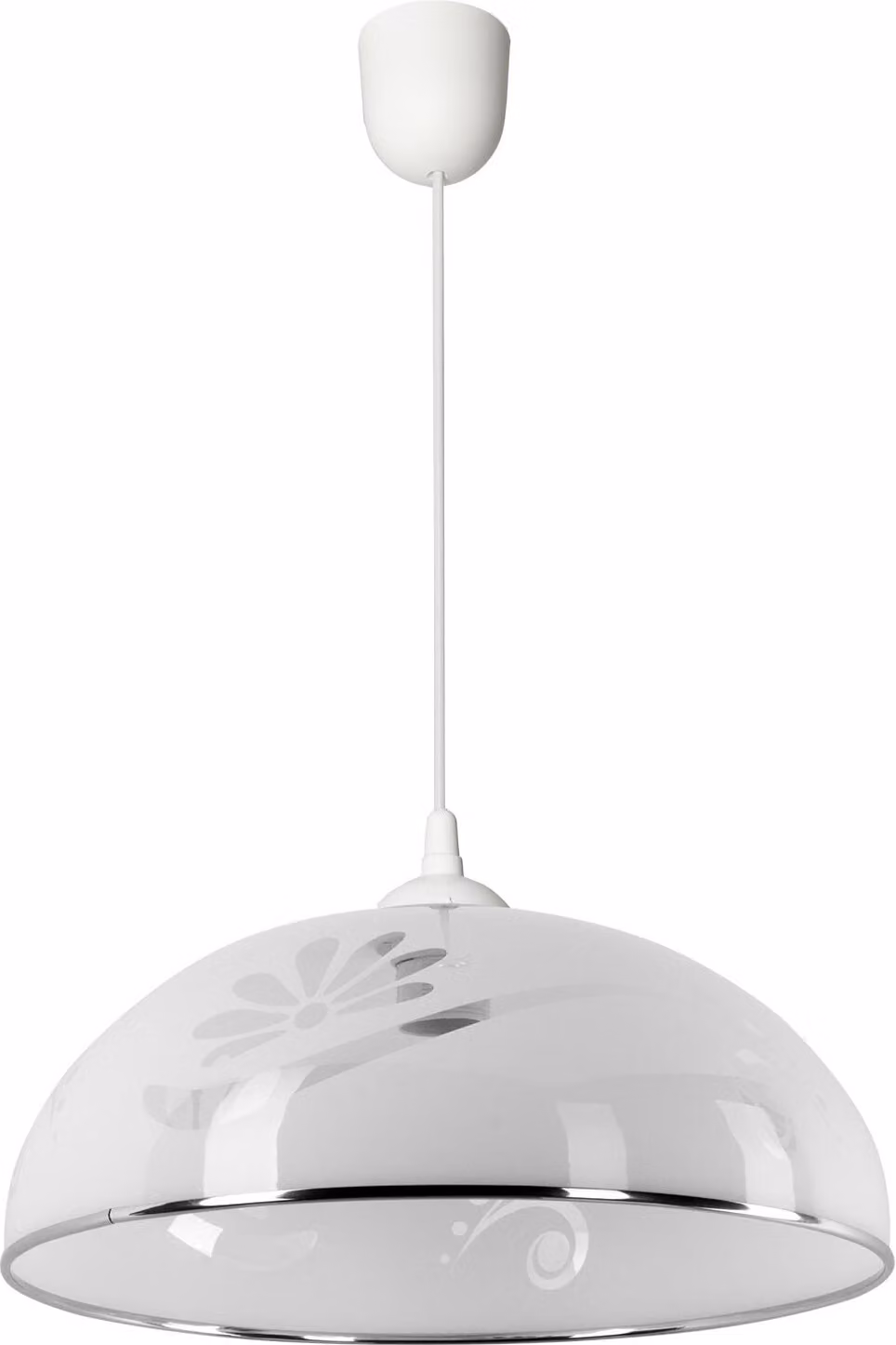 Lampada a sospensione Simi bianca 1xE27x40W, dimensioni: 70x38x38 cm, IP20, Lampex