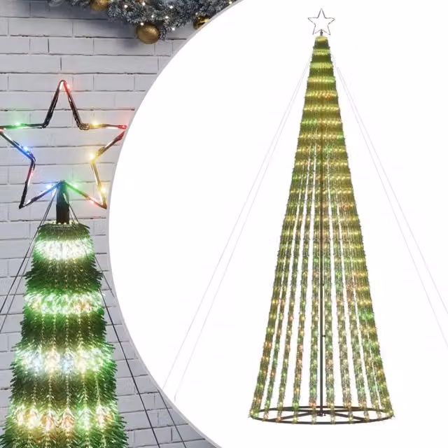 Albero di Natale a LED-Luci decorative natalizie 688 LED Colorato 300 cm