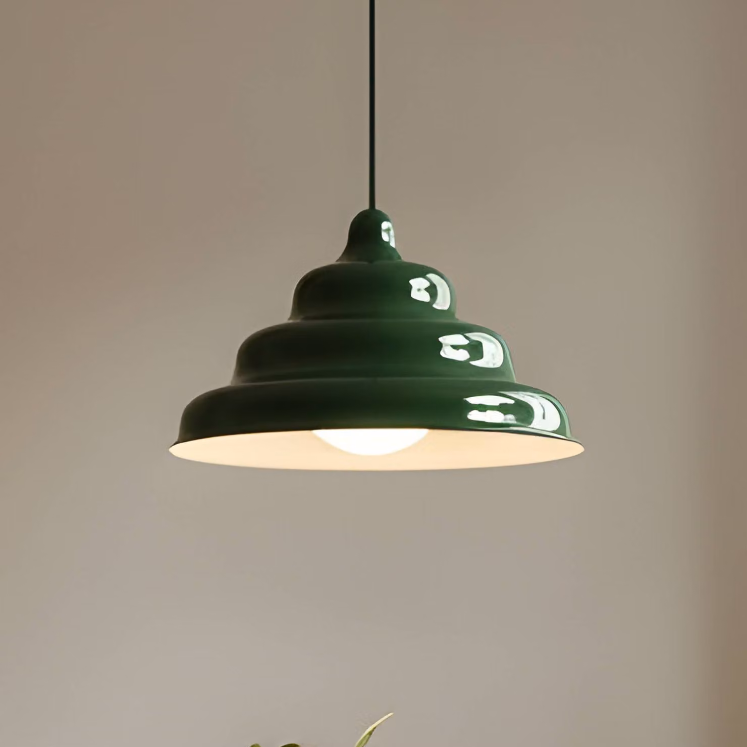 Lampada a sospensione Fala ALDEX, dimmerabile, Verde, Soggiorno / Sala da pranzo, Design, Lampada a sospensione