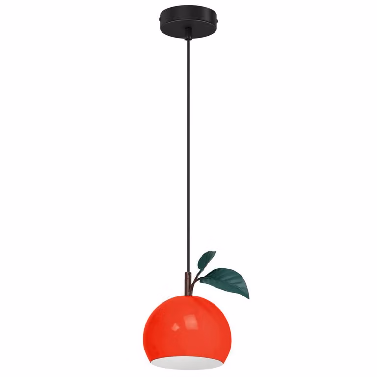 Lampada a sospensione a foglia rossa 1xE27 15W Luminex
