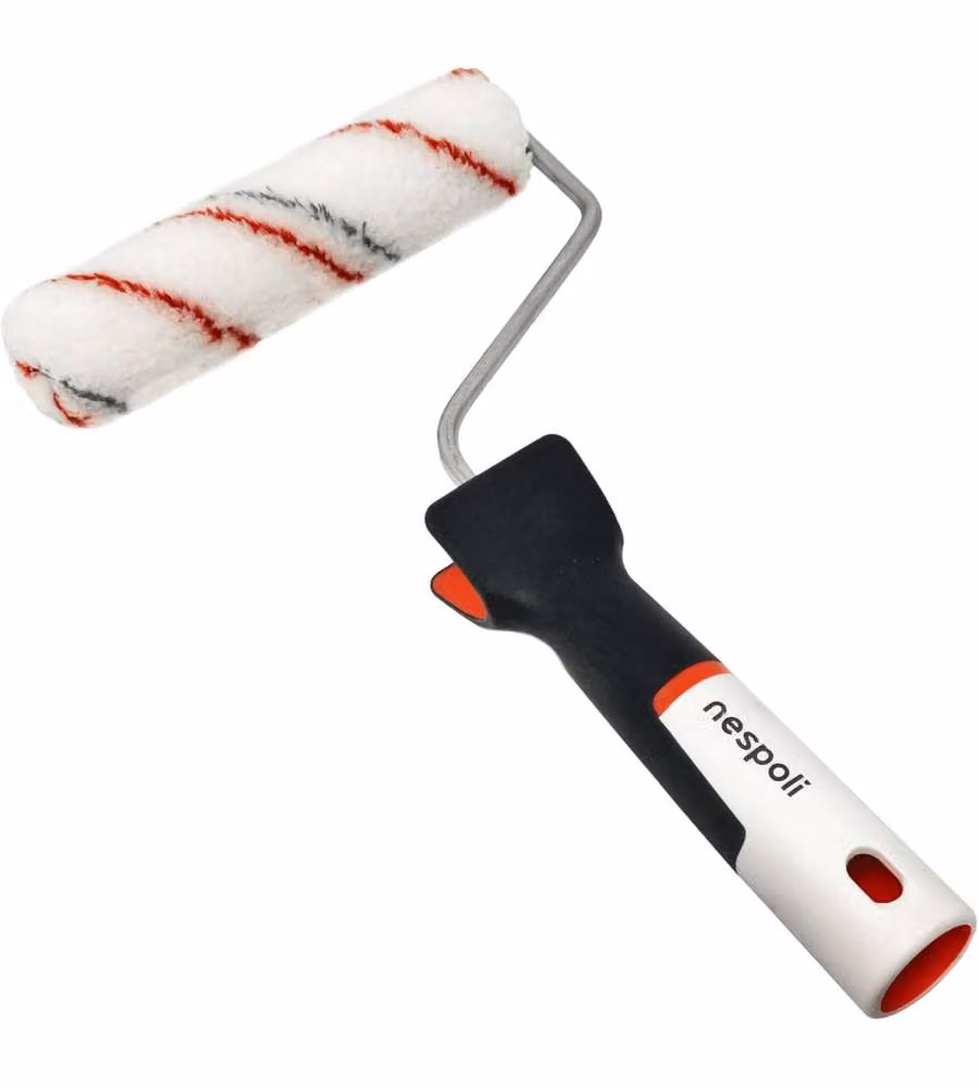 Nespoli Rullo Pittura 15 cm Teflon Superfici Lisce - Manico Soft Touch