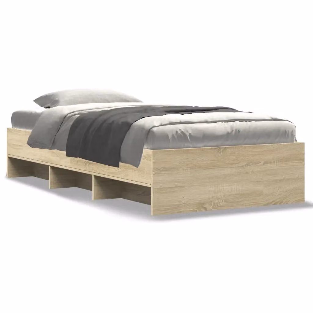 Giroletto senza materasso vidaXL in legno Rovere Sonoma L: 100 cm, P: 200 cm, H: 35 cm – 2