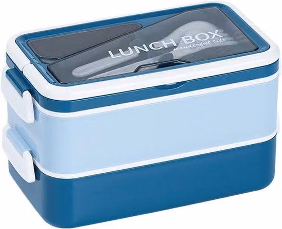 Valigetta da picnic imbottita per adulti - 1600 ml - blu
