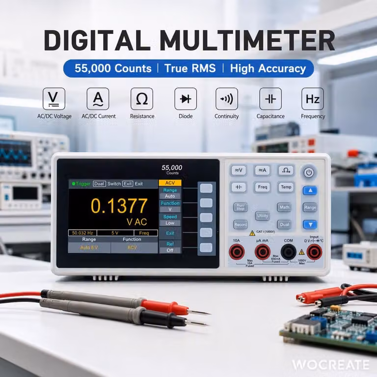 Multimetro digitale, tester di tensione e corrente - 1000 V AC/DC - 10 A di corrente