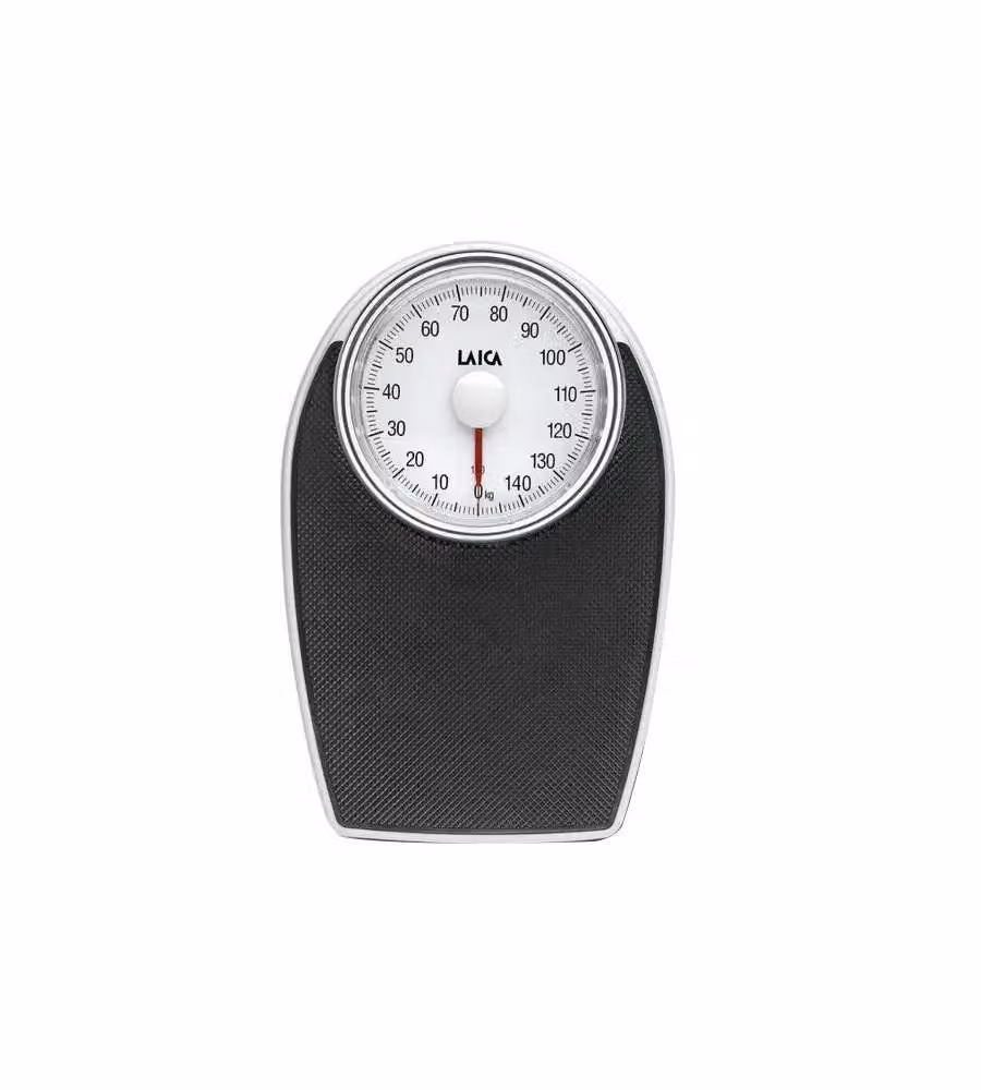 Bilancia pesapersone meccanica Laica PS2024 con display facile da leggere, colore bianco e nero, portata 150 kg – 2