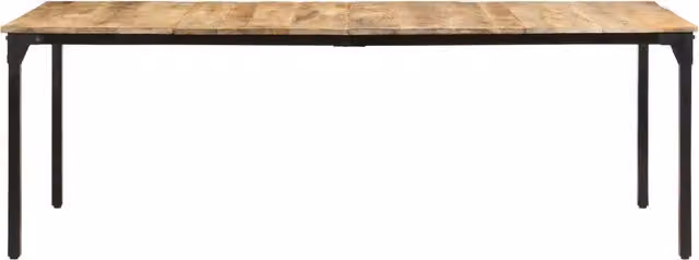 Tavolo da Pranzo 220x100x76 cm in Legno di Mango Grezzo 321977