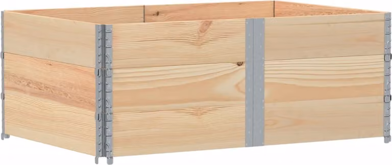 Paretali per Pallet 3 pz 150x100 cm in Legno Massello di Pino
