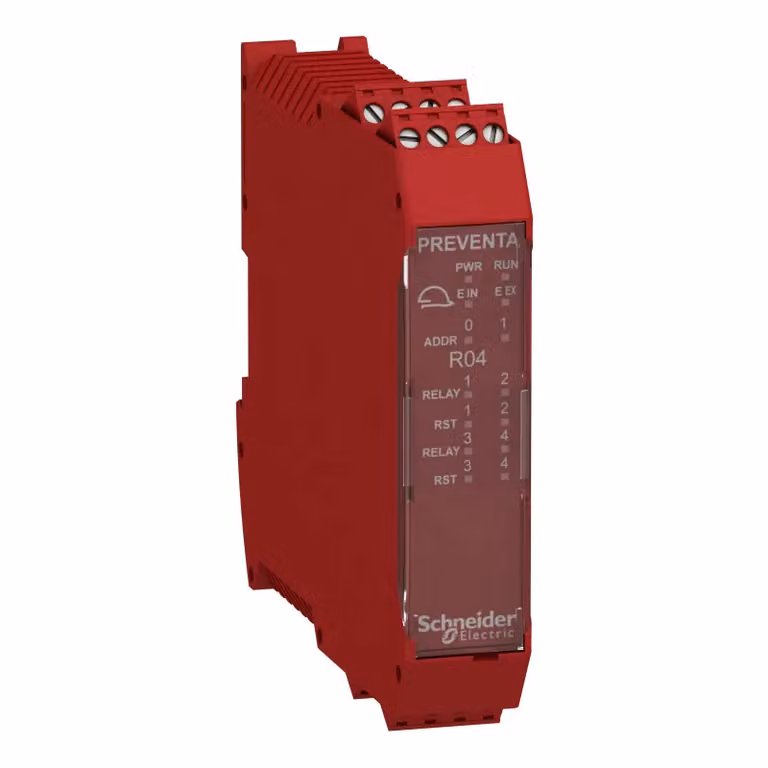 Schneider Electric Espansione uscite relè Modicon XPSMCM, 4 relè di sicurezza, morsetto a vite XPSMCMRO0004