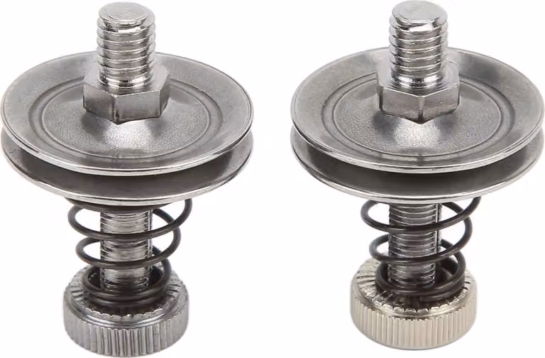 2 pezzi Gruppo tensione filo 3,5 x 1 cm/1,4 x 0,4 pollici Regolatore per macchina da cucire in acciaio inox