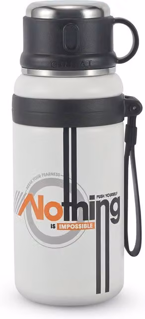 Thermos Moty Collection bianco e nero da 600 ml – 1