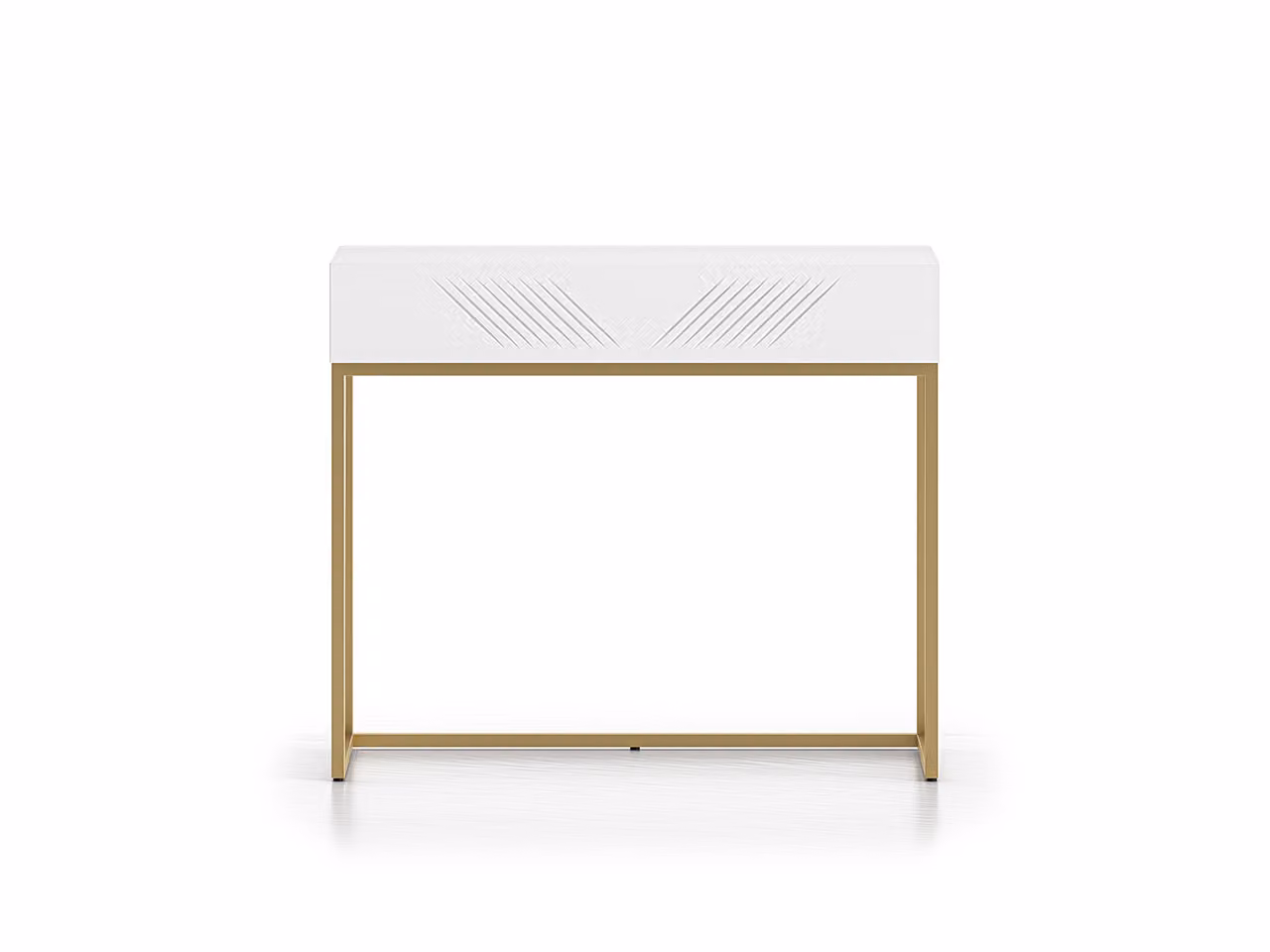 Tavolino consolle ADELE 3 - bianco / oro