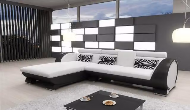 LEDERSOFA SOFA mit USB POLSTER ECKSOFA SOFAGARNITUR DESIGNER COUCH Massfertigung