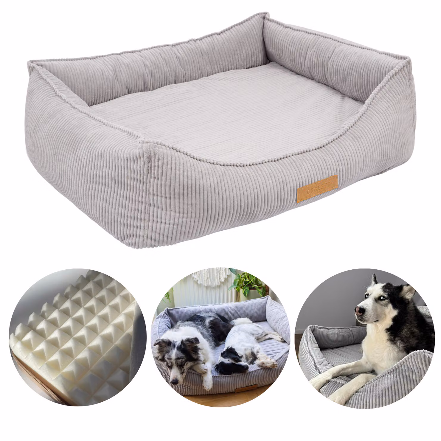 Cuccia ortopedica per cani di grossa taglia, Materasso per cani XXL 110 x 90 cm