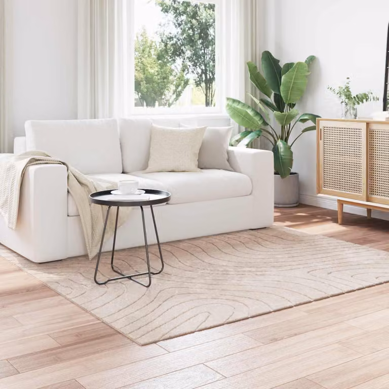 vidaXL Tappeto per uso interno ed esterno PALMERAS Beige 200 x 200 cm