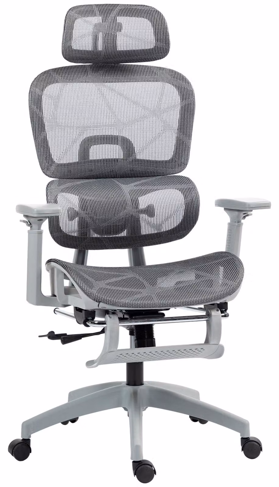 Sedia ergonomica da ufficio - Sedia da scrivania - Sedia da lavoro - Sedia con schienale a rete - Sedia con braccioli regolabili