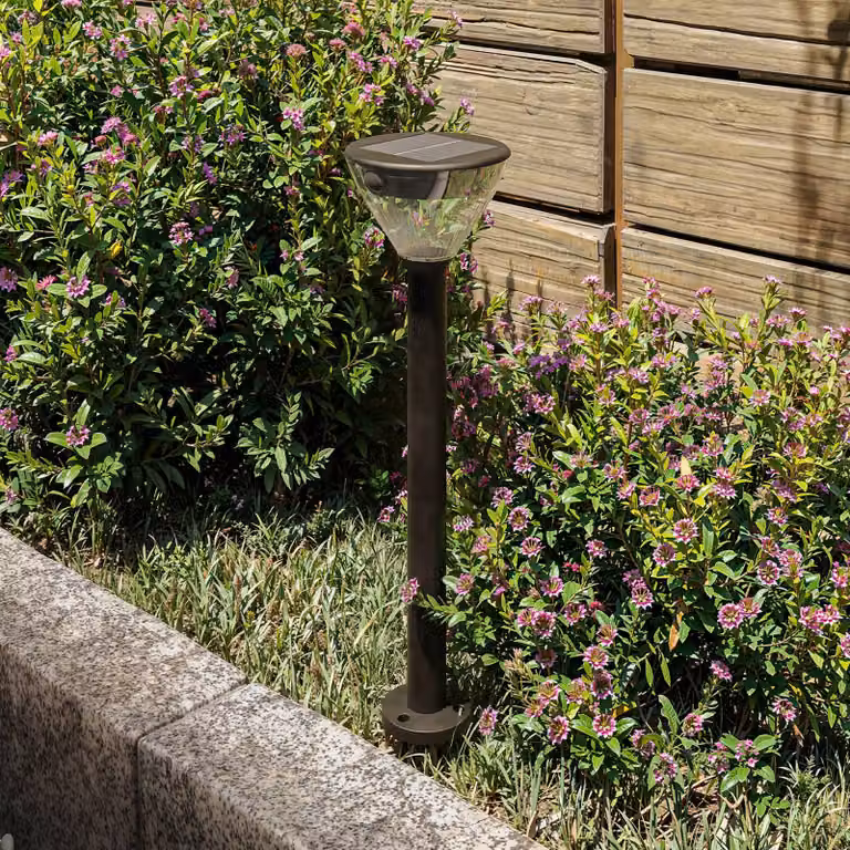 Philips Lampada da strada a LED e solare Kyna, nera, con sensore, IP44 Kyna, Nero, Plastica
