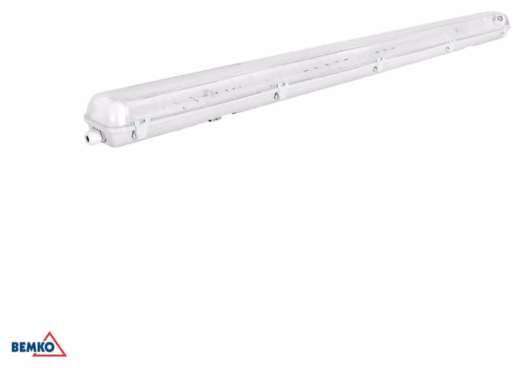 Lampada per ambienti umidi, modello EMPTY, 120 cm, 2 x 36 W, grado di protezione IP65