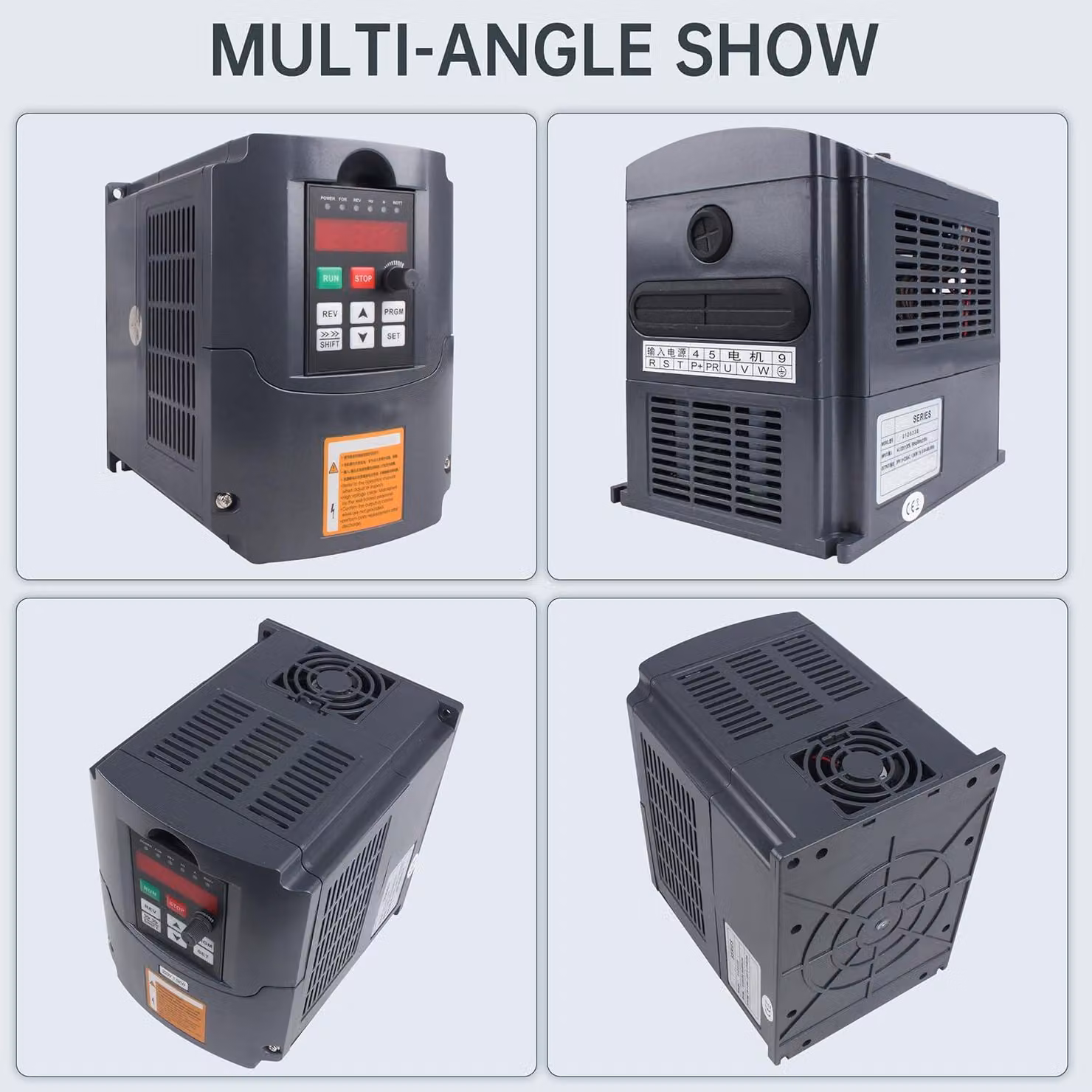 Inverter 2.2 kW, 380 V - Azionamento a frequenza variabile - Trifase - Per controllo della velocità dei motori