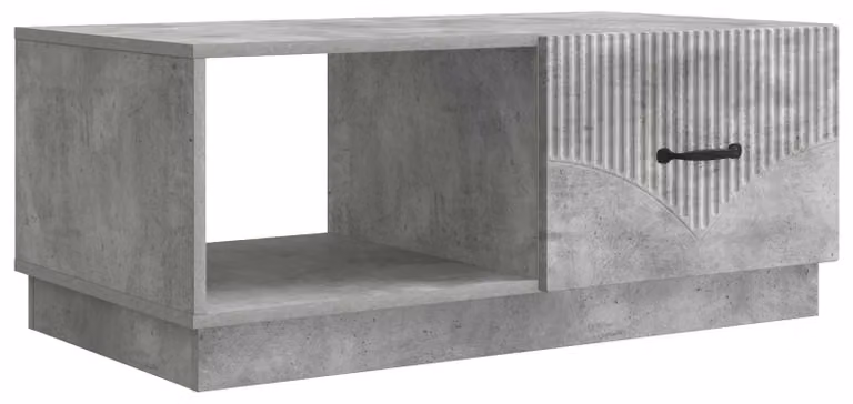 Tavolino da salotto Grigio Cemento 90 x 50 x 37 cm