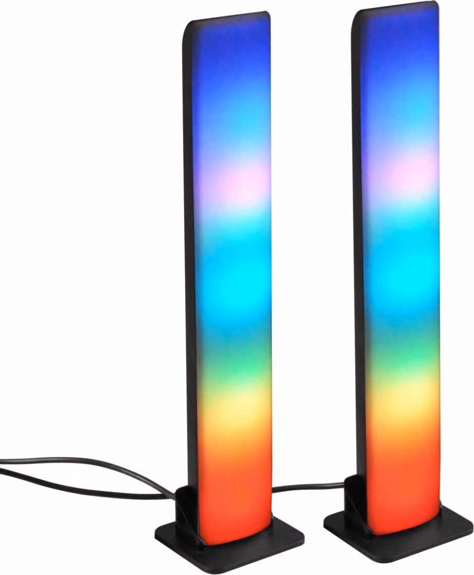 Lampada da scrivania da gaming musicale a LED RGB da 5 W, nera, con telecomando GAMER Polux