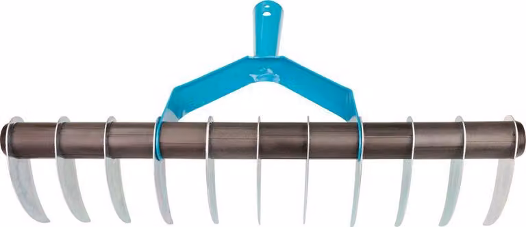 Rastrello per prato Strend Pro R152, 11 denti, aeratore per erbacce, verticut, senza manico