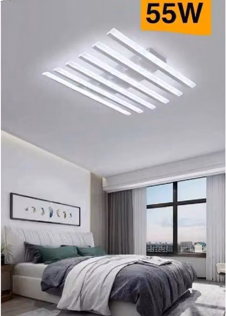 Plafoniera LED Moderna Trade Shop Bianca con Luce Regolabile CCT 55W