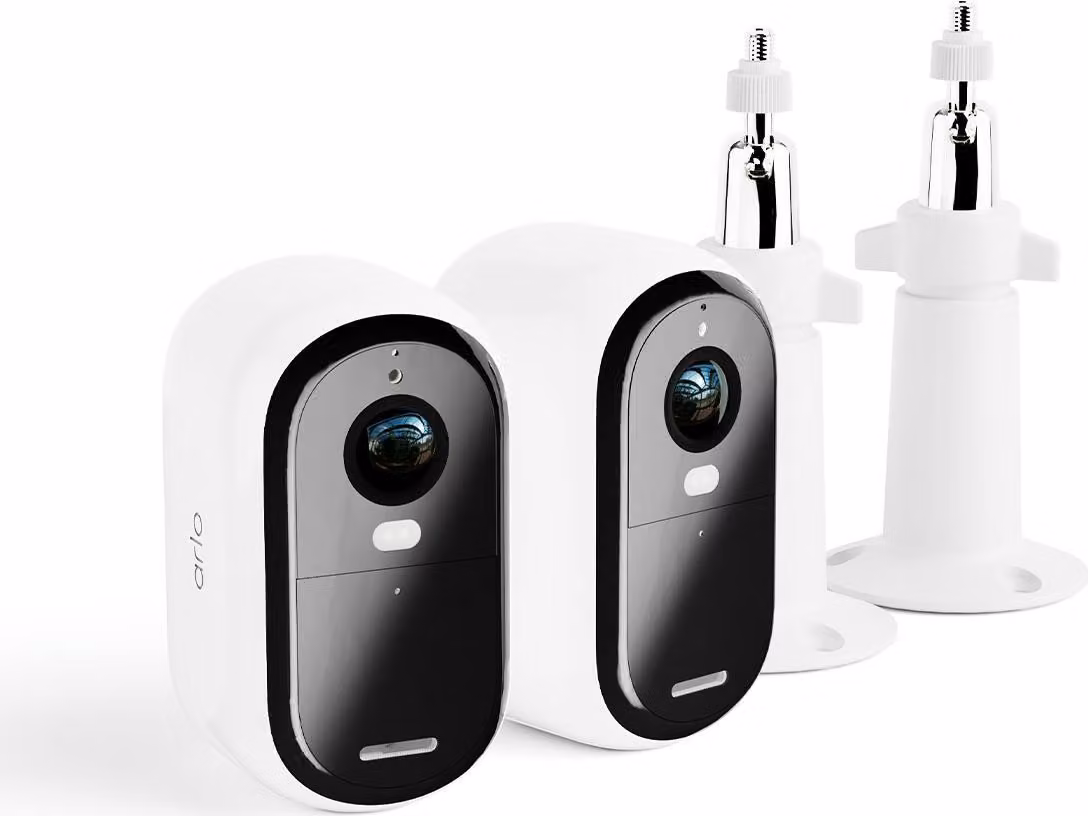 ARLO ESSENTIAL 2 Telecamera da esterno FHD 2pack con 2 supporti da parete al dettaglio BDL