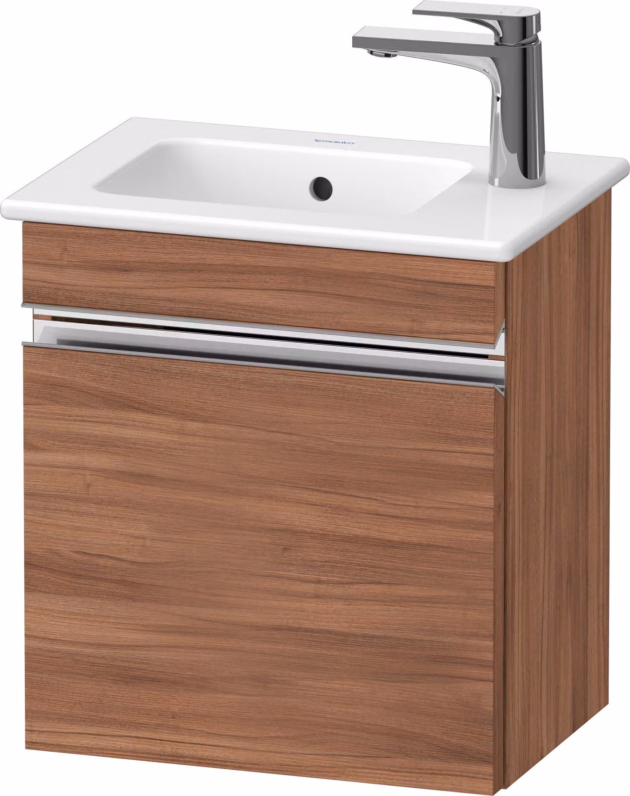 Duravit Sivida bâti-support pour lavabo, charnières à gauche, poignée profilée chromée, 400x287x443mm, pour ME by Starck, SV4642L10790000, SV4642L10790000