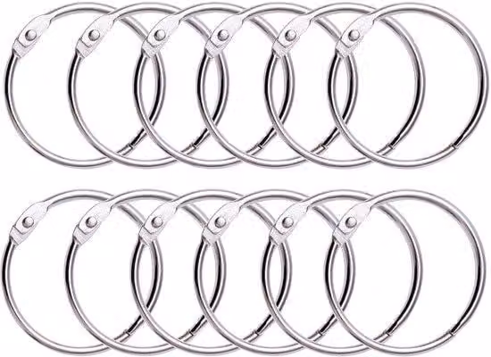Set di anelli metallici per griglie doccia per il bagno