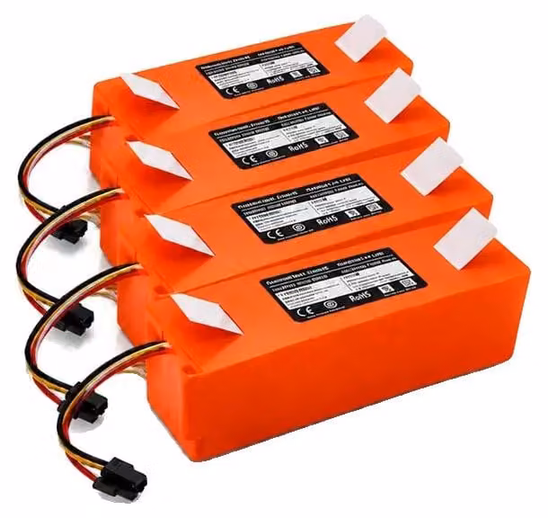 Batterie di ricambio, capacità 9800 mAh, tensione 14,4 V, 4 pezzi da 14,4 V e 12800 mAh