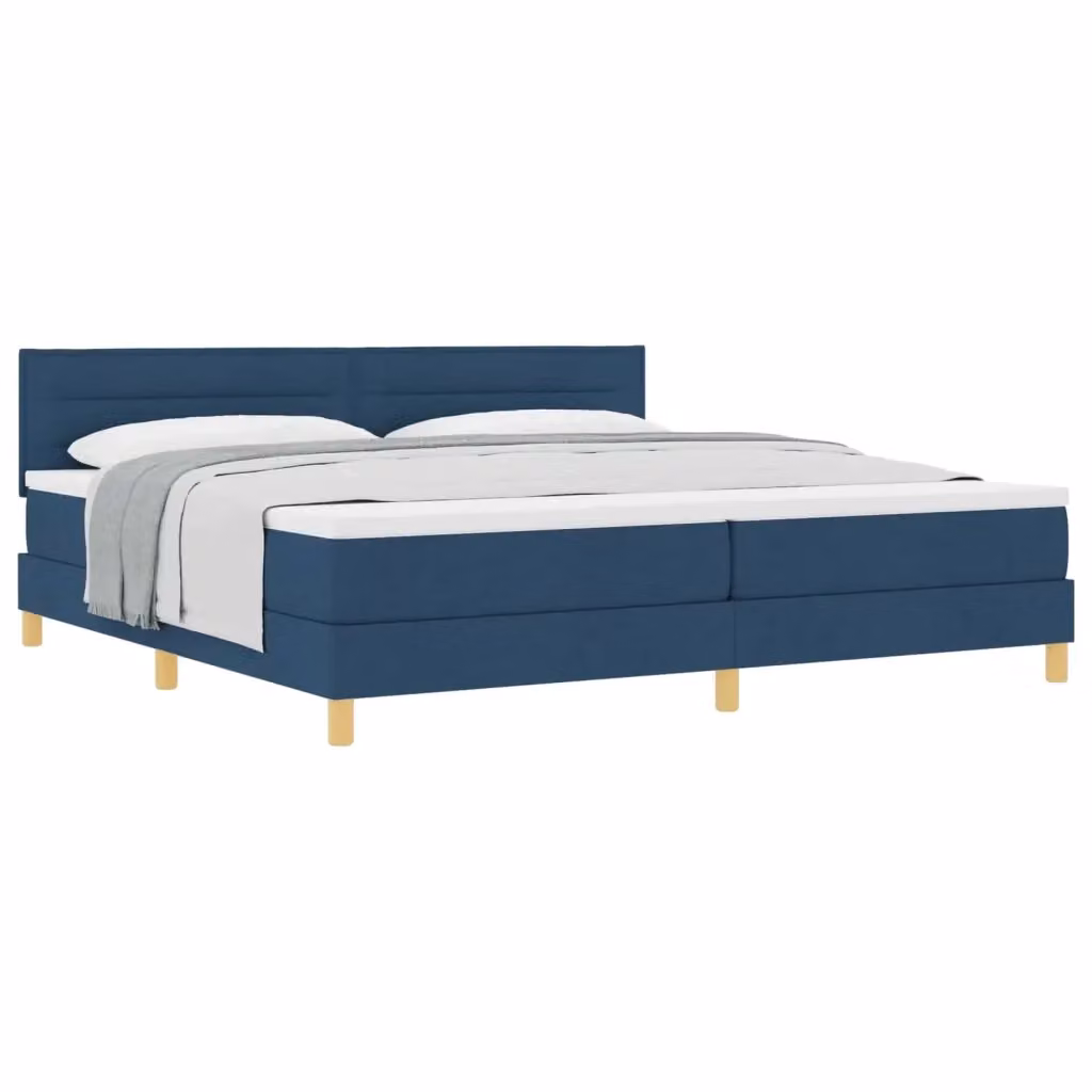 Letto ibrido con testiera e cuscino vidaXL in tessuto blu L 200 cm x P 200 cm x H 280 cm – 2