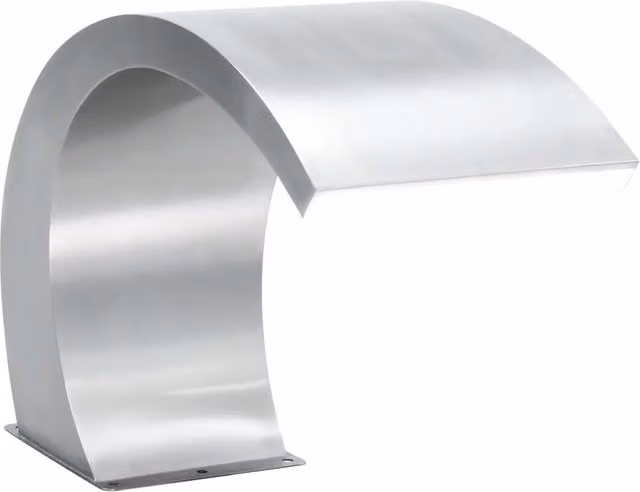 Fontana per Piscina con LED in Acciaio Inox 30x60x45 cm 48086