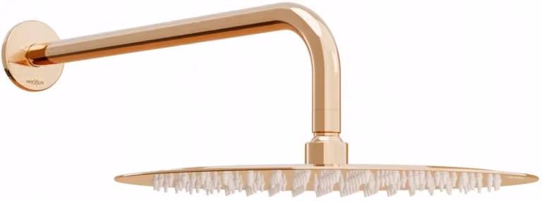 Mexen Slim soffione doccia 30 cm con braccio doccia, oro rosa - 79230211-60