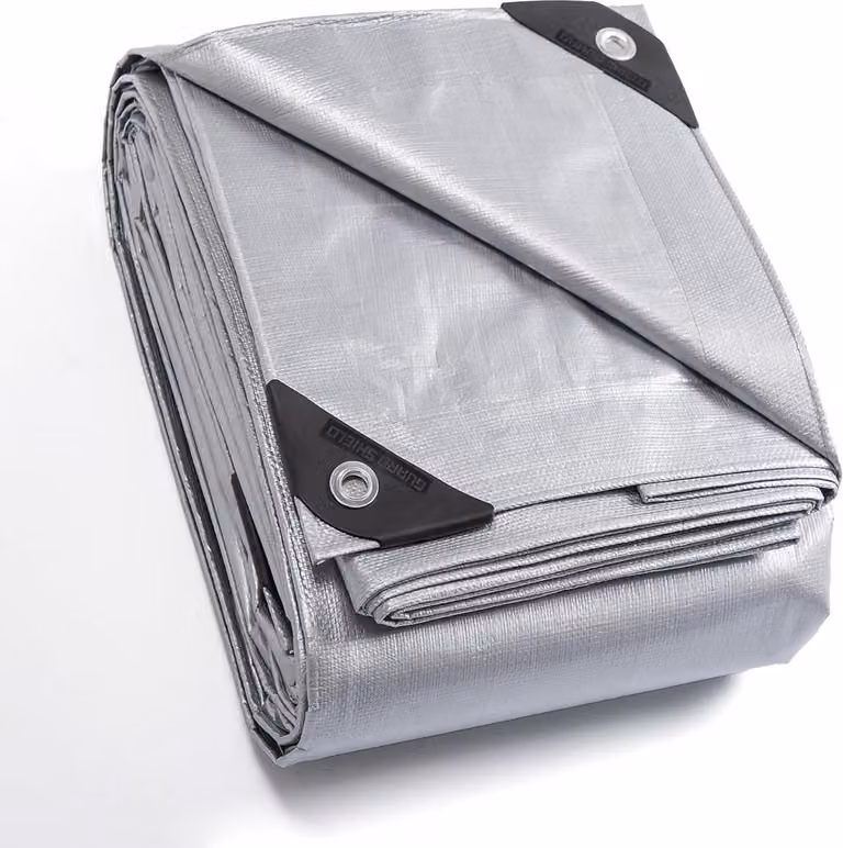 Telone GUARD SHIELD 3x4m Grigio impermeabile 160g/m² con occhielli Stabilizzato UV