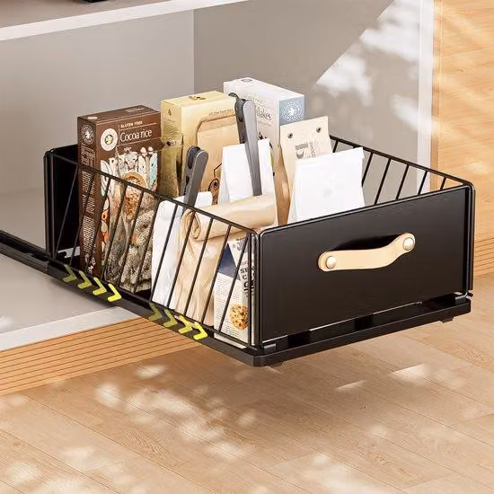 Sistema di organizzazione per la cucina, il bagno e il ripostiglio, senza montaggio