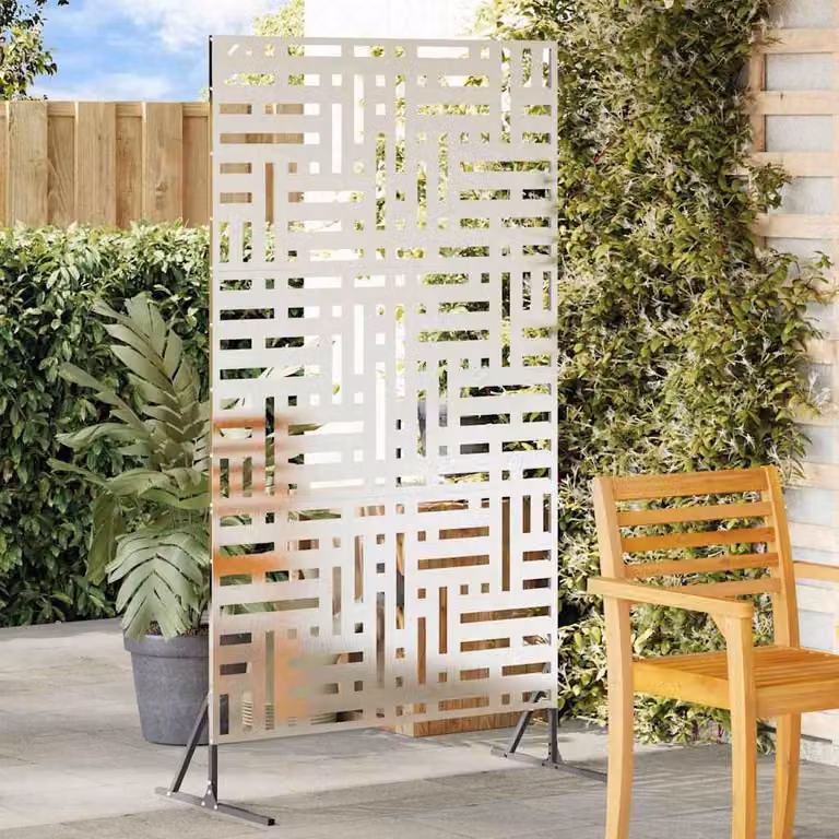 Maison Exclusive - Schermatura 100 x 50 x 180 cm in acciaio inossidabile argento