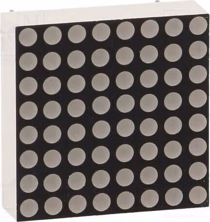 1x Display: LED 8x8, 10,2 mcd, matrice a catodo comune, 20x20 mm, LMD08088AUE-102-02, LED
