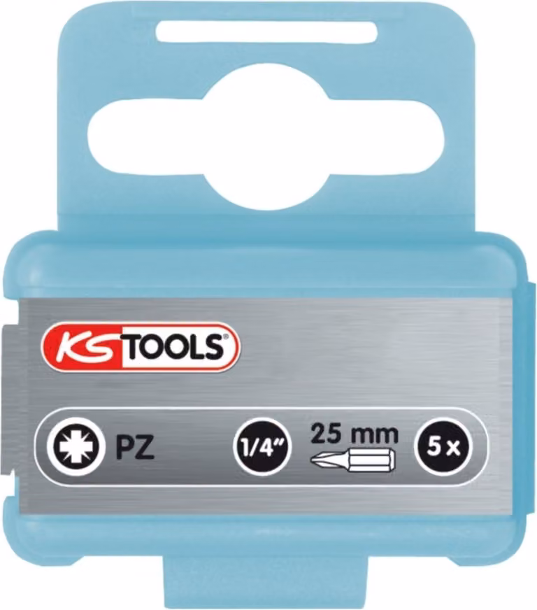 KS TOOLS 1/4" EDELSTAHL Bit 25 mm PZ2 5er Pack - 910.2222