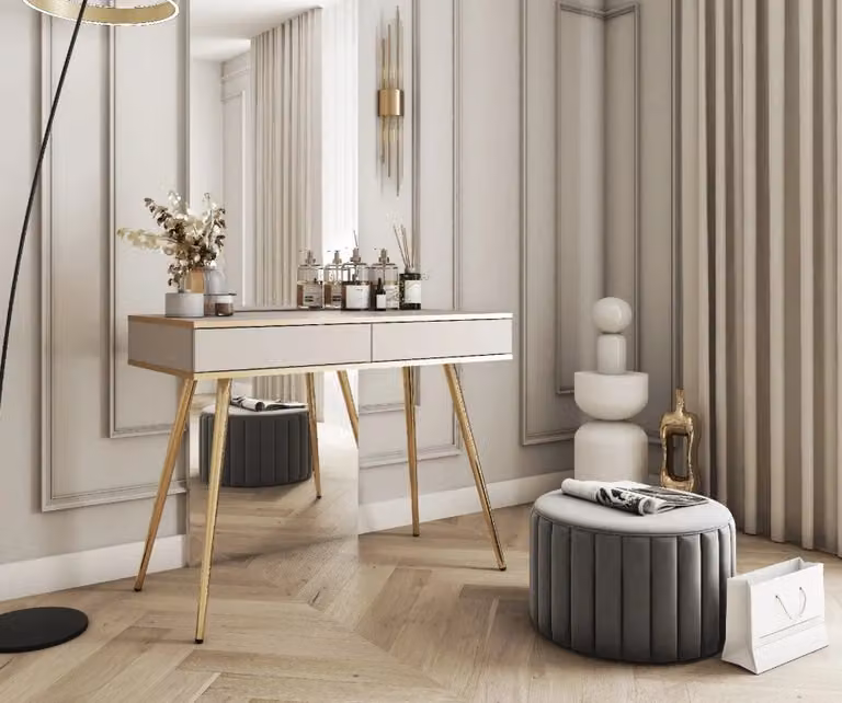 Consolle JENY 1 - beige / oro